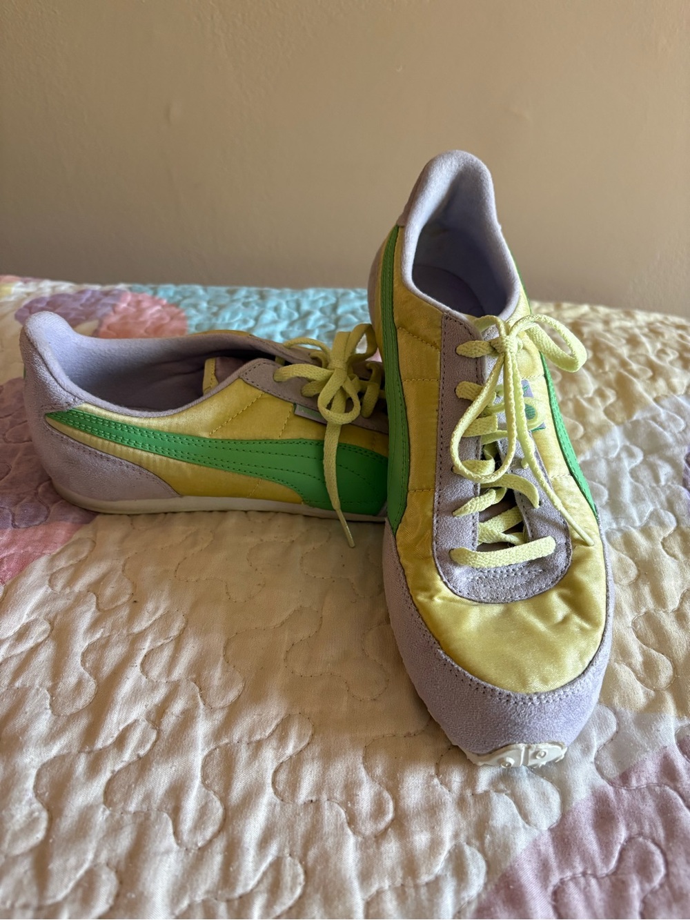 Puma Women's Retro Purple, Yellow & Green Low-Profile Athletic Sneakers 💜💛💚